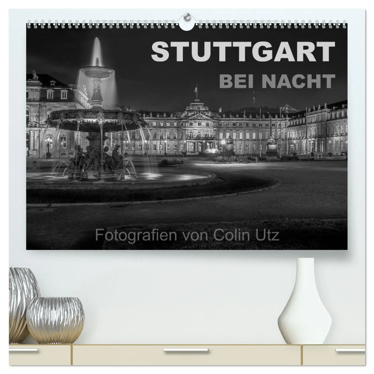 Cover: 9783516085518 | Stuttgart bei Nacht (hochwertiger Premium Wandkalender 2026 DIN A2...