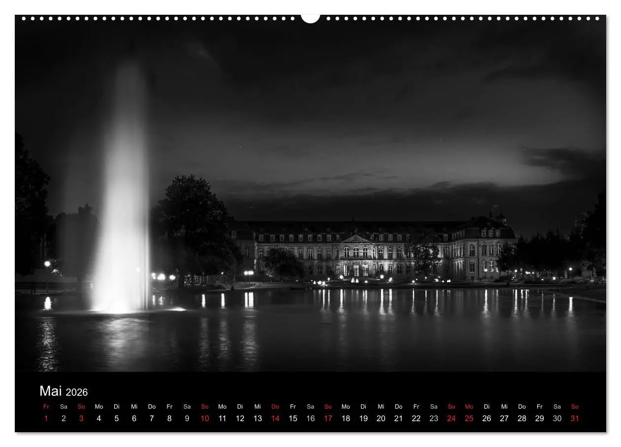 Bild: 9783516085518 | Stuttgart bei Nacht (hochwertiger Premium Wandkalender 2026 DIN A2...