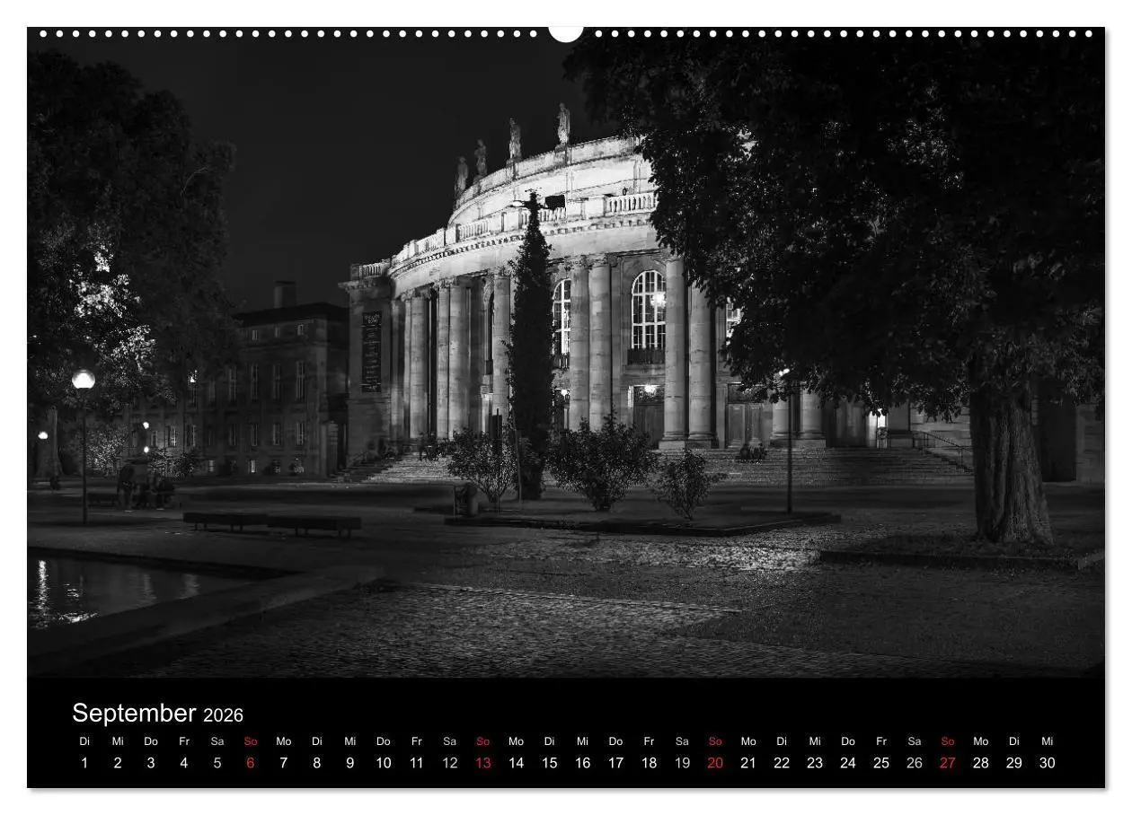 Bild: 9783516085518 | Stuttgart bei Nacht (hochwertiger Premium Wandkalender 2026 DIN A2...