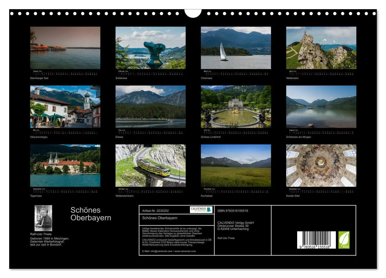 Bild: 9783516155518 | Schönes Oberbayern (Wandkalender 2026 DIN A3 quer), CALVENDO...