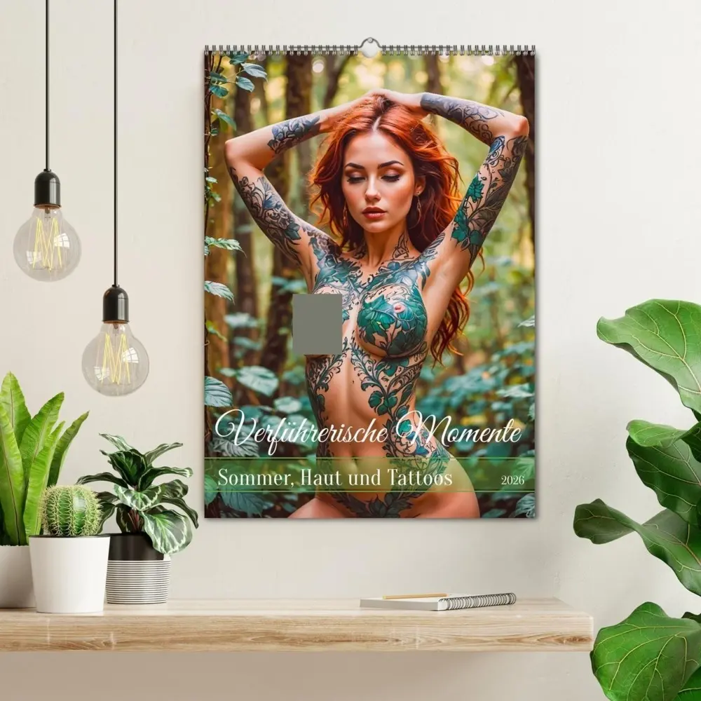 Bild: 9783516605518 | Verführerische Momente - Sommer, Haut und Tattoos (Wandkalender...