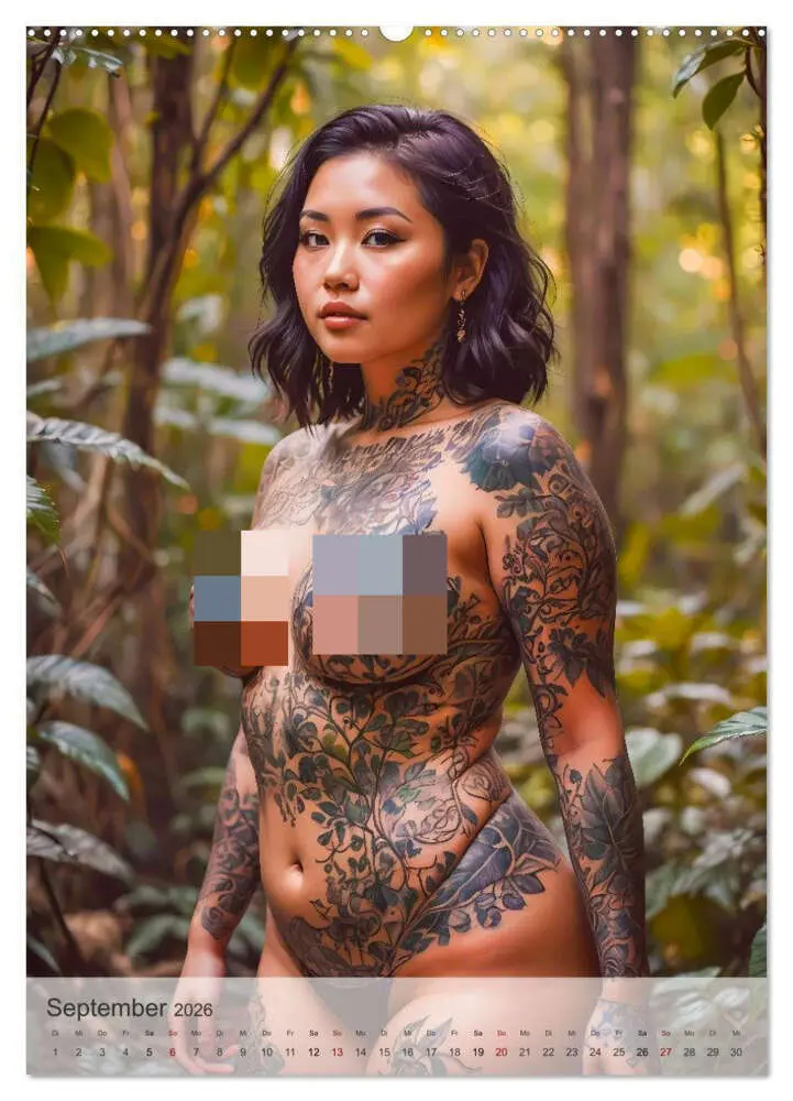 Bild: 9783516605518 | Verführerische Momente - Sommer, Haut und Tattoos (Wandkalender...