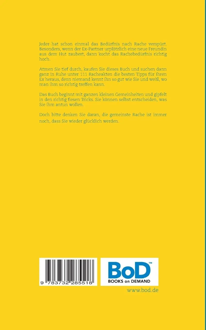 Rückseite: 9783732285518 | 111 Wege sich am Ex zu rächen | Alicia McStuart | Taschenbuch | 132 S.