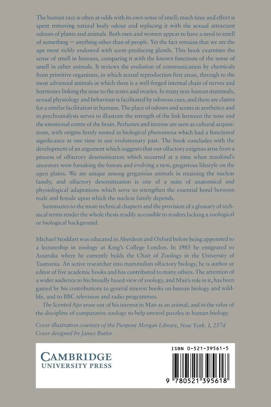 Rückseite: 9780521395618 | The Scented Ape | The Biology and Culture of Human Odour | Taschenbuch