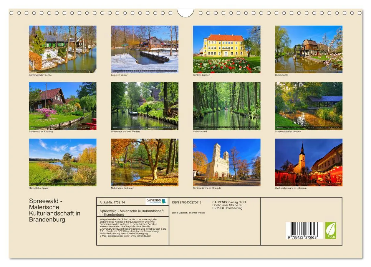 Bild: 9783435275618 | Spreewald - Malerische Kulturlandschaft in Brandenburg...