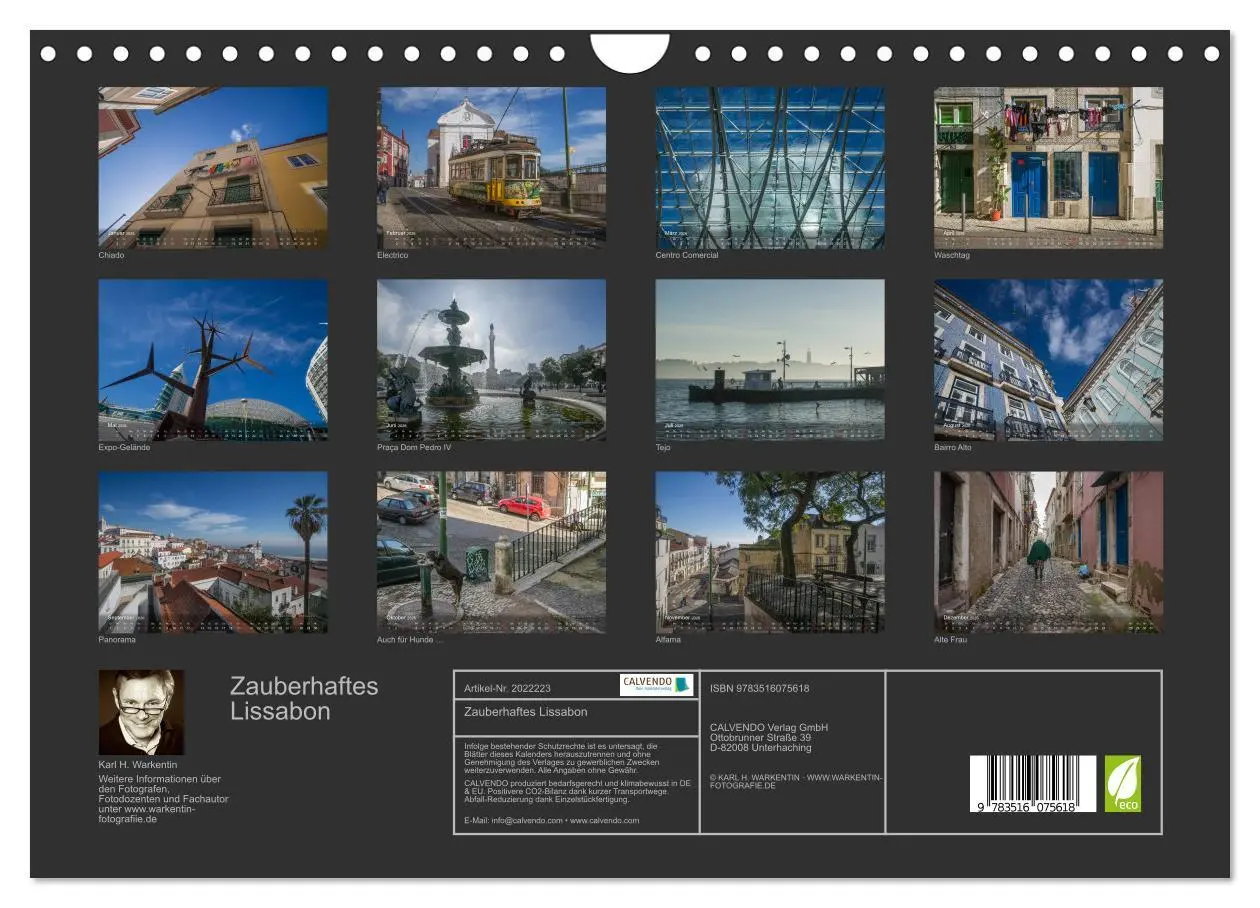 Bild: 9783516075618 | Zauberhaftes Lissabon (Wandkalender 2026 DIN A4 quer), CALVENDO...