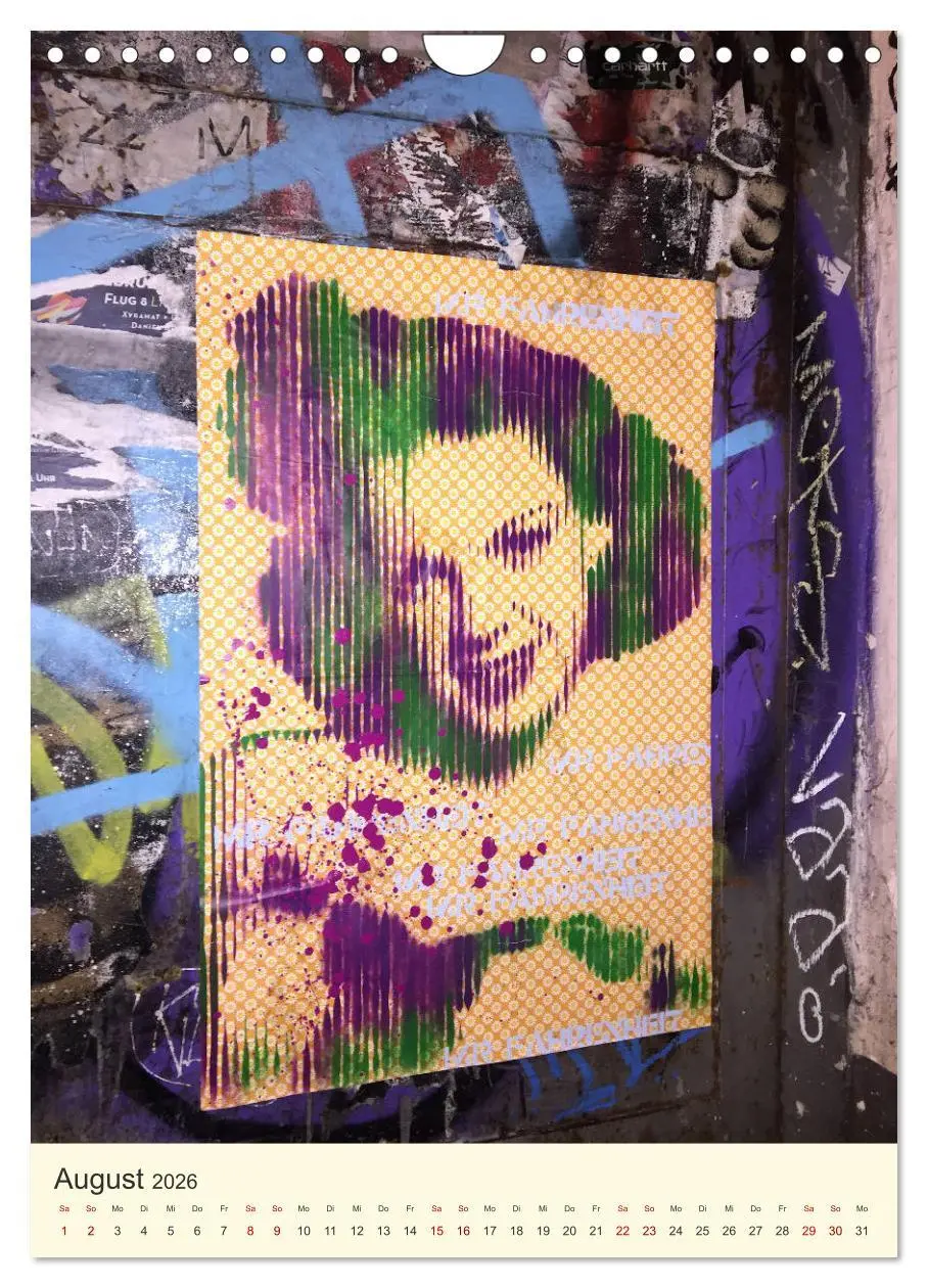 Bild: 9783516385618 | Famous Women in StreetArt (Wandkalender 2026 DIN A4 hoch), CALVENDO...