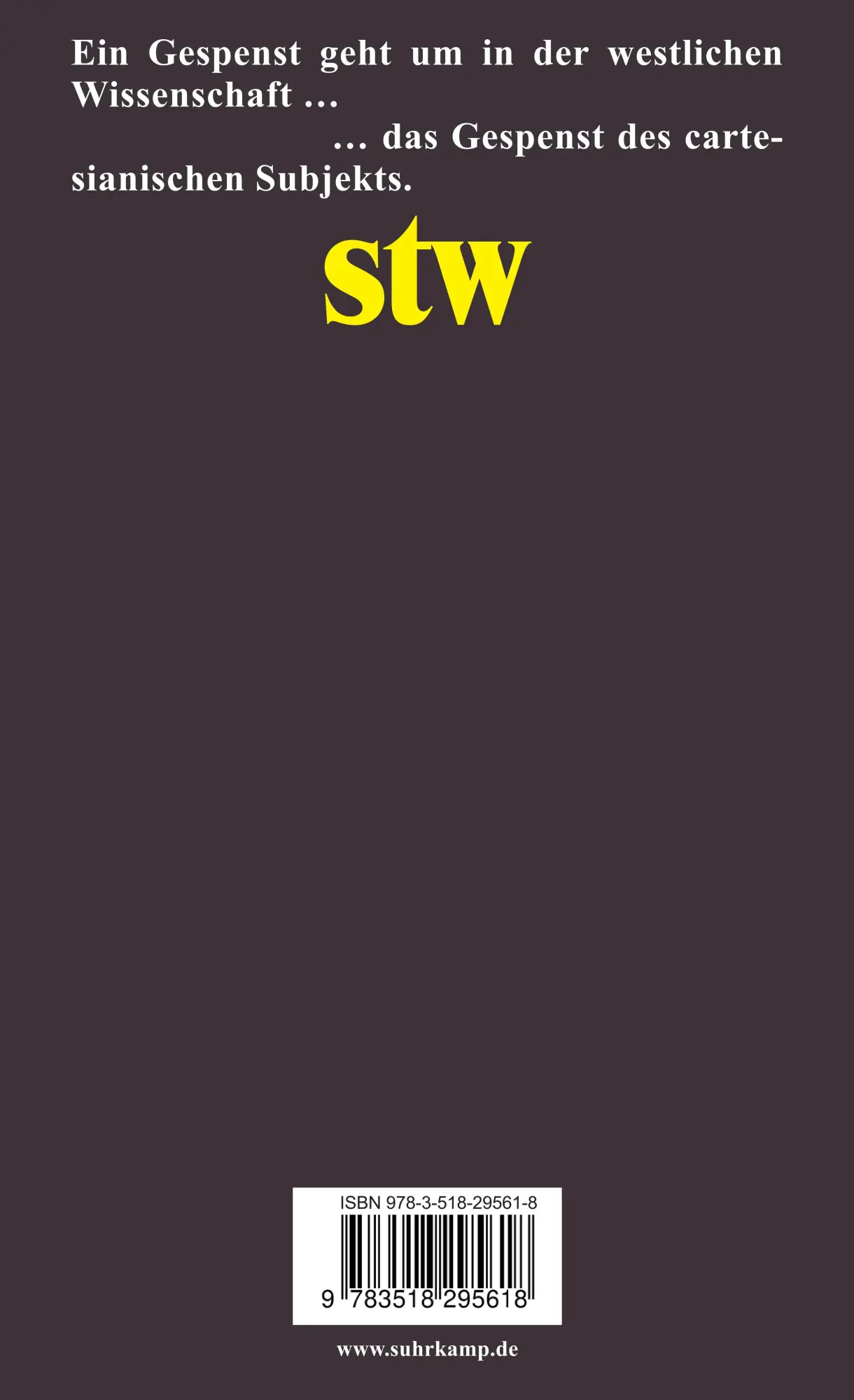Rückseite: 9783518295618 | Die Tücke des Subjekts | Slavoj ¿I¿Ek | Taschenbuch | 548 S. | Deutsch