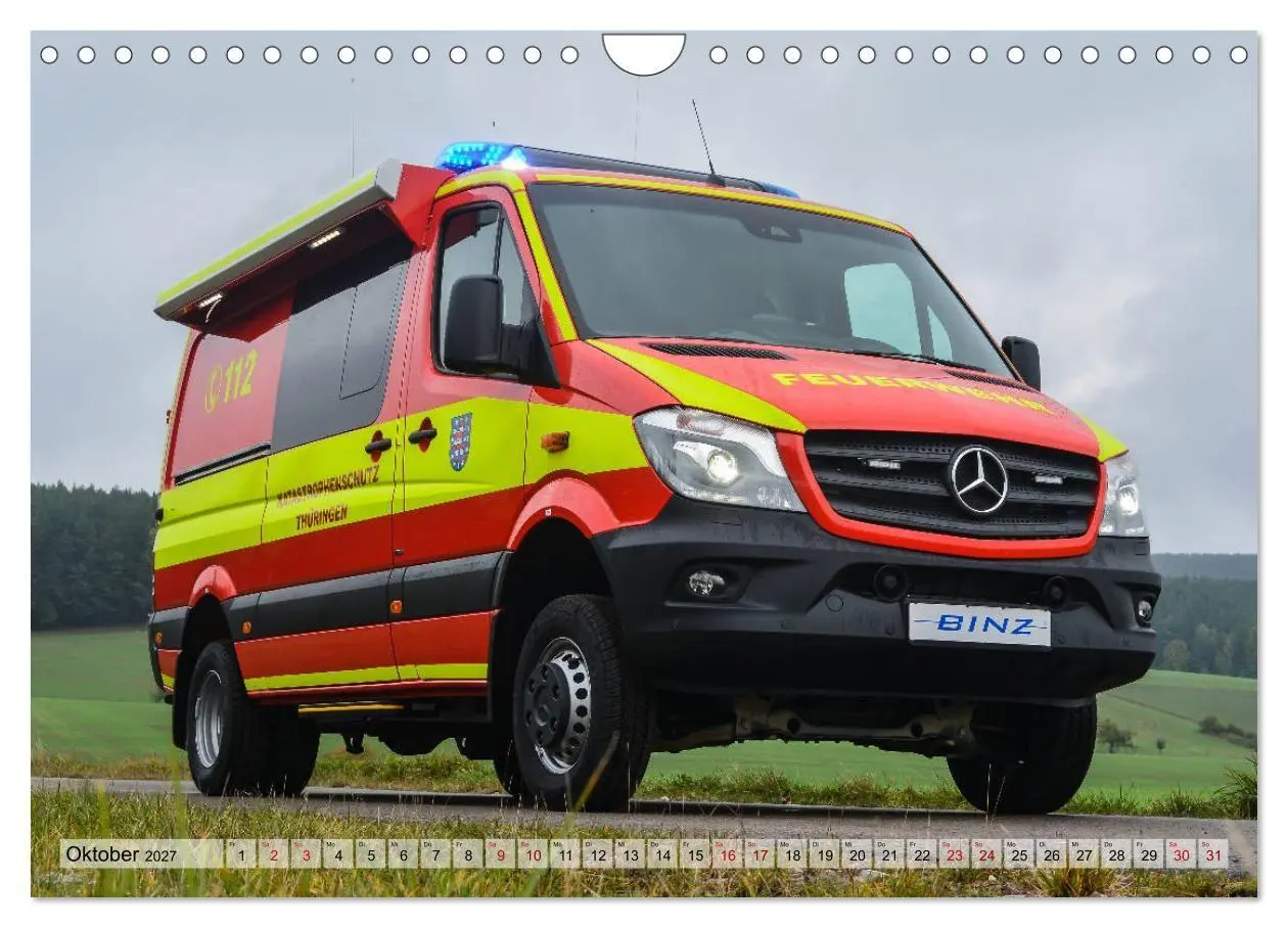 Bild: 9783569785618 | Feuerwehrfahrzeuge (Wandkalender 2027 DIN A4 quer), CALVENDO...