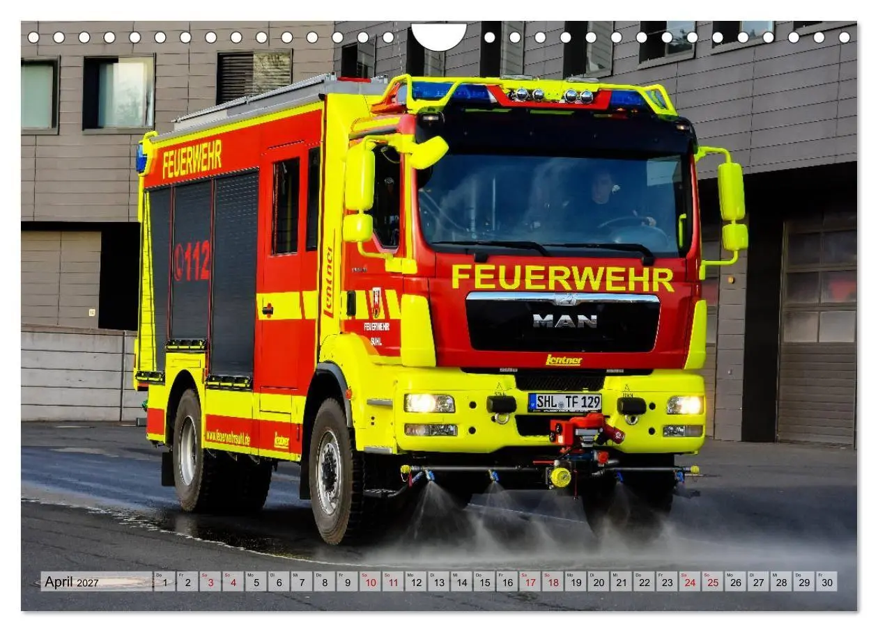 Bild: 9783569785618 | Feuerwehrfahrzeuge (Wandkalender 2027 DIN A4 quer), CALVENDO...