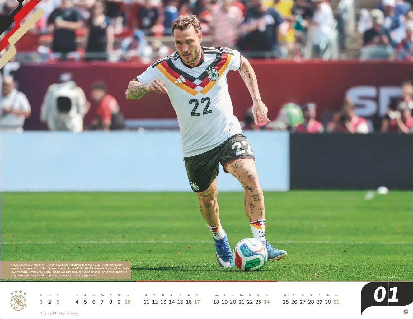 Bild: 9783756415618 | DFB Männer Posterkalender 2027 | Kalender | Bundesliga Kalender Heye