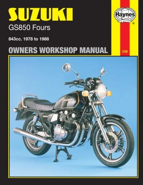Cover: 9781850105718 | Suzuki GS850 Fours (78 - 88) Haynes Repair Manual | Haynes Publishing