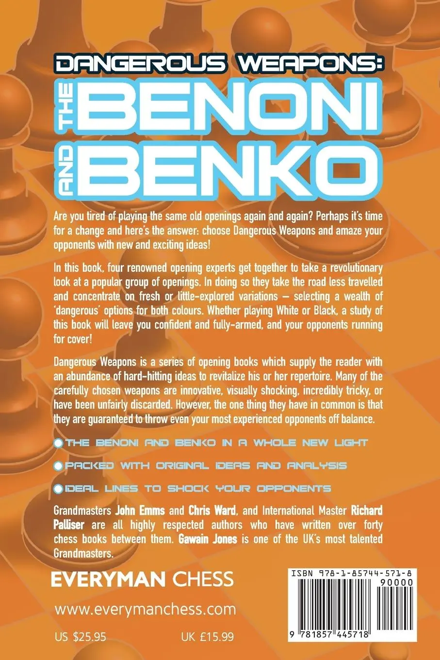 Rückseite: 9781857445718 | Dangerous Weapons | Benoni &amp; Benko | John Emms (u. a.) | Taschenbuch