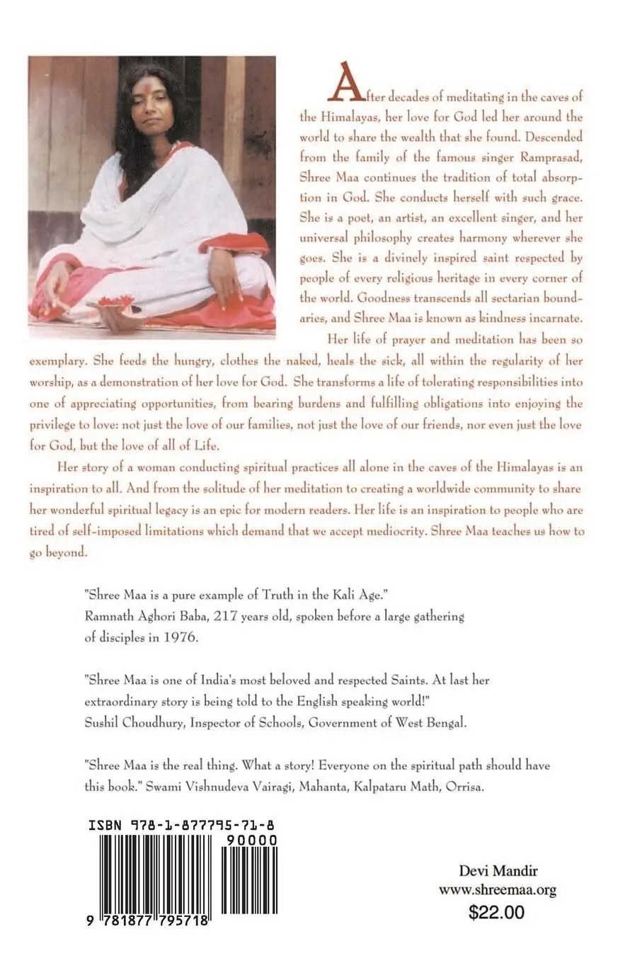 Rückseite: 9781877795718 | Shree Maa | The Life of a Saint | Swami Satyananda Saraswati (u. a.)