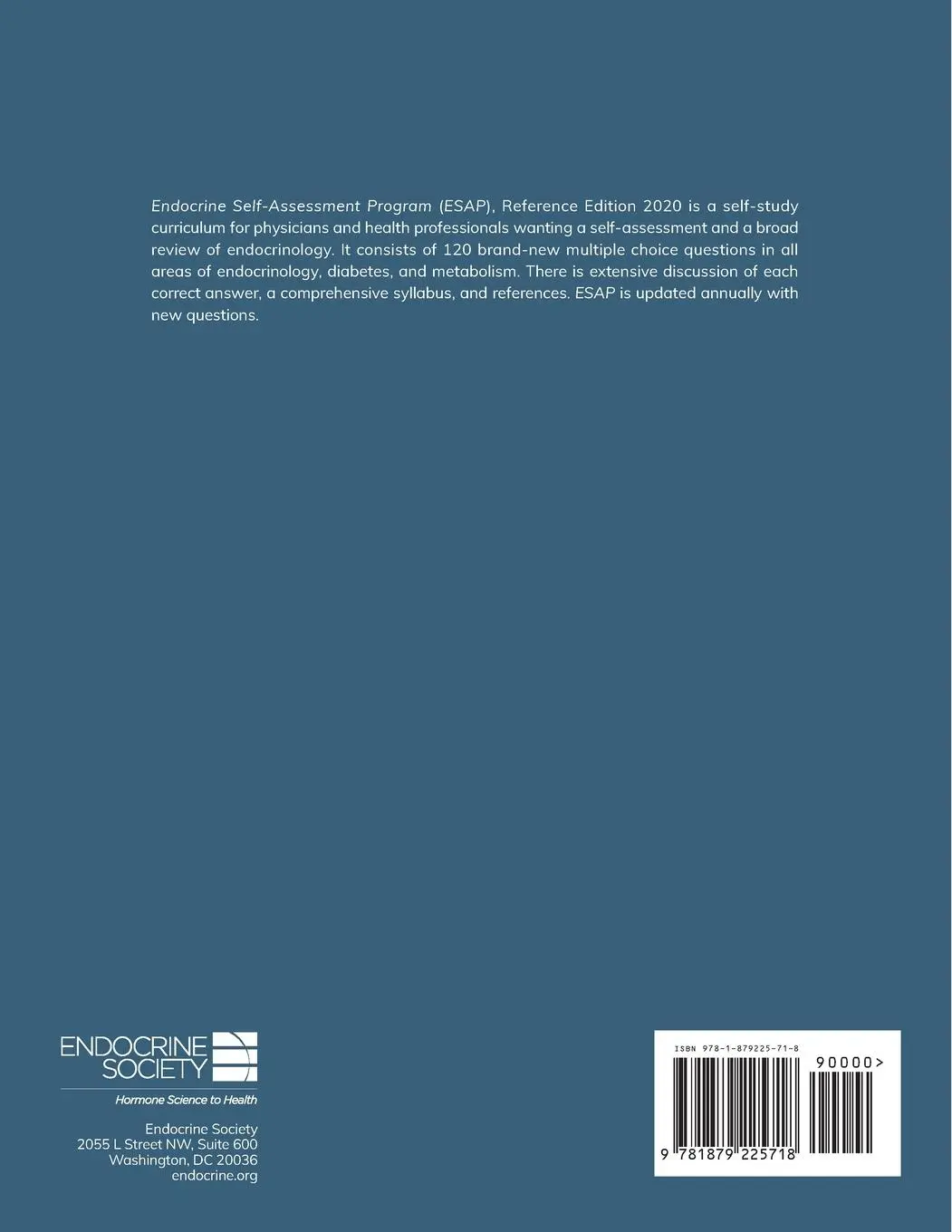 Rückseite: 9781879225718 | ESAP 2020 Endocrine Self-Assessment Program Questions, Answers,...
