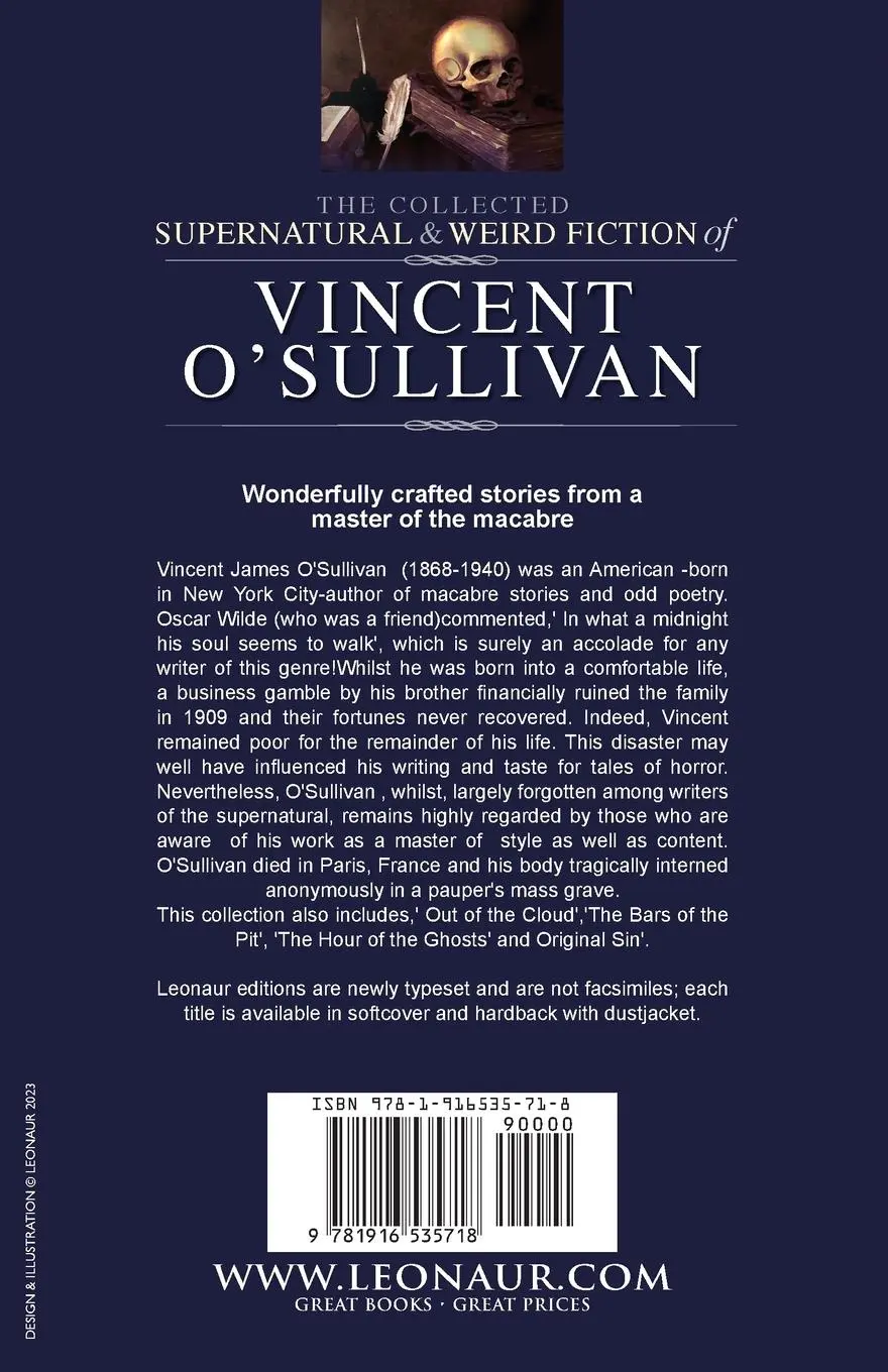 Rückseite: 9781916535718 | The Collected Supernatural and Weird Fiction of Vincent O'Sullivan