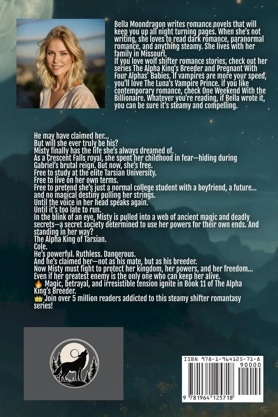 Rückseite: 9781964125718 | Claimed by the Alpha | The Alpha King's Breeder Book 11 | Moondragon