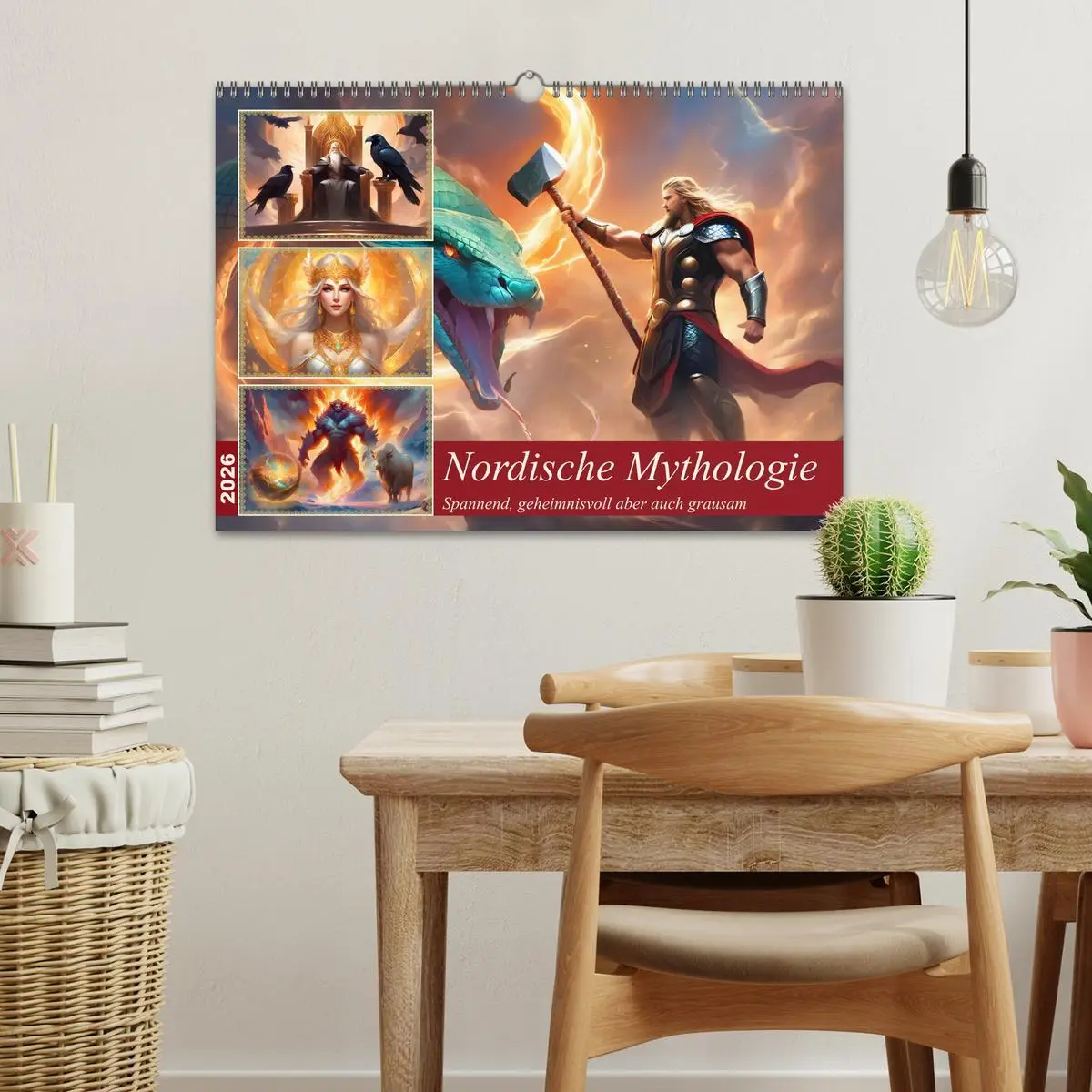 Bild: 9783457285718 | Nordische Mythen (Wandkalender 2026 DIN A3 quer), CALVENDO...