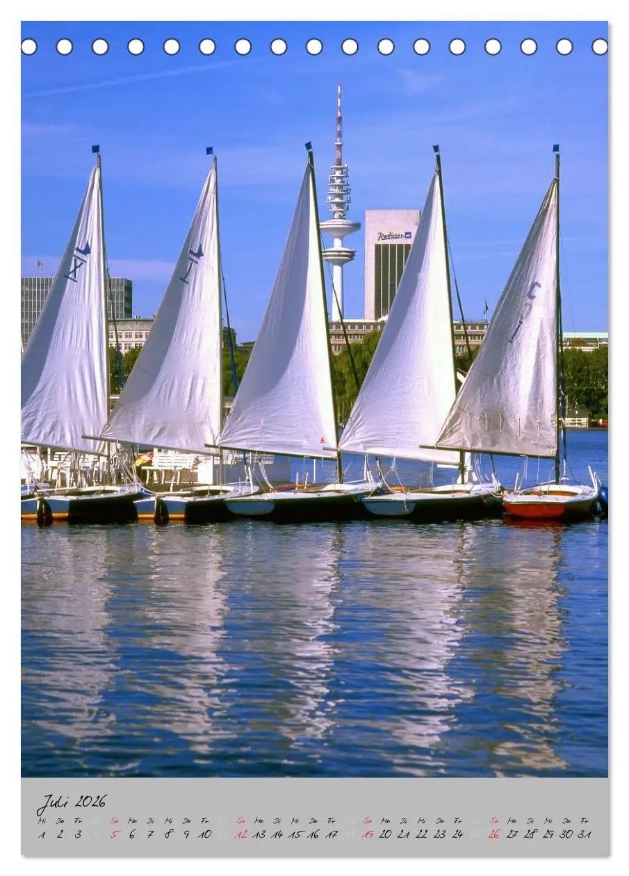 Bild: 9783516445718 | Hamburg - Eine Stadt mit vielen Gesichtern (Tischkalender 2026 DIN...