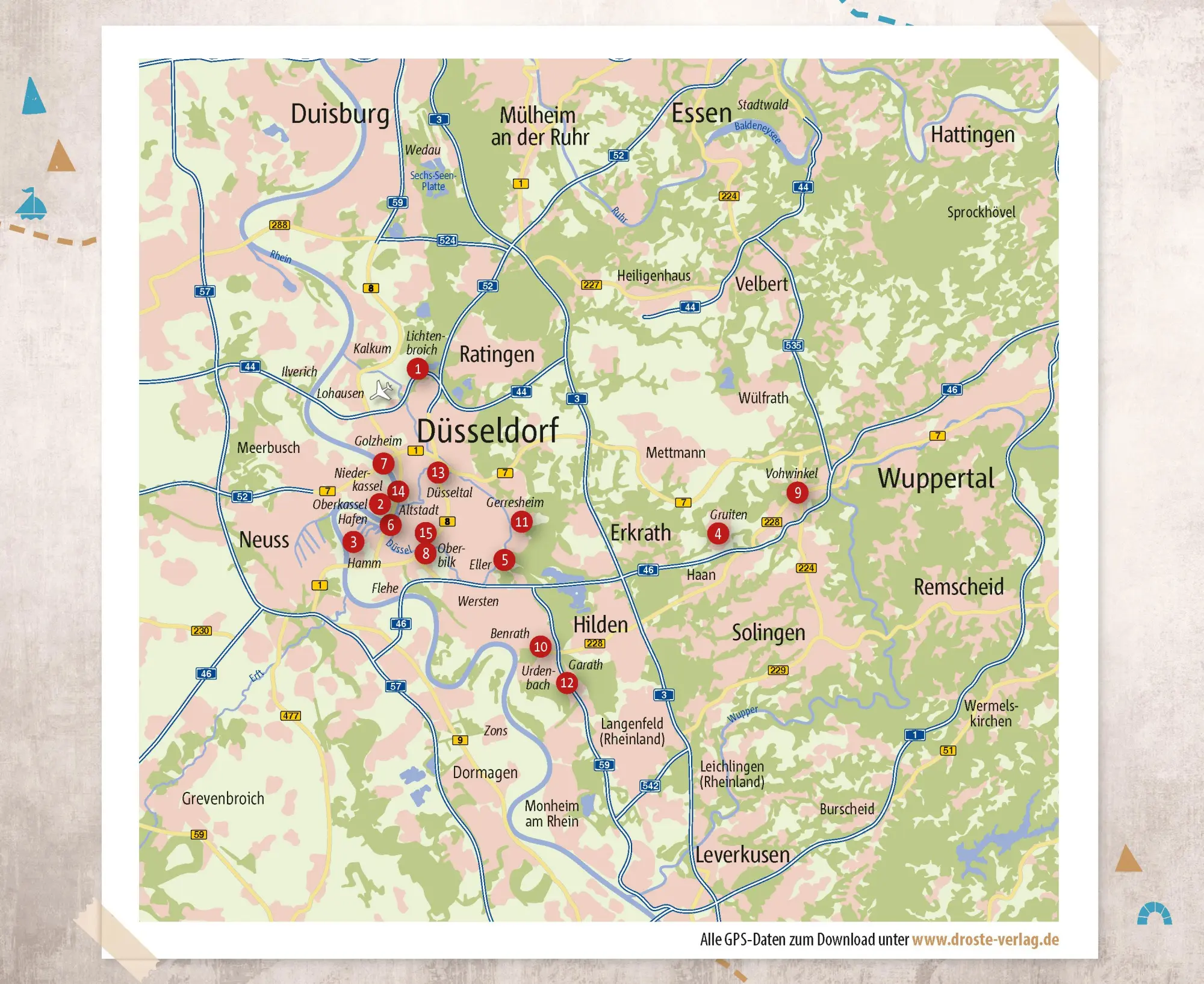 Bild: 9783770025718 | In und um Düsseldorf. Radeln für die Seele | Wohlfühltouren | Vorspel