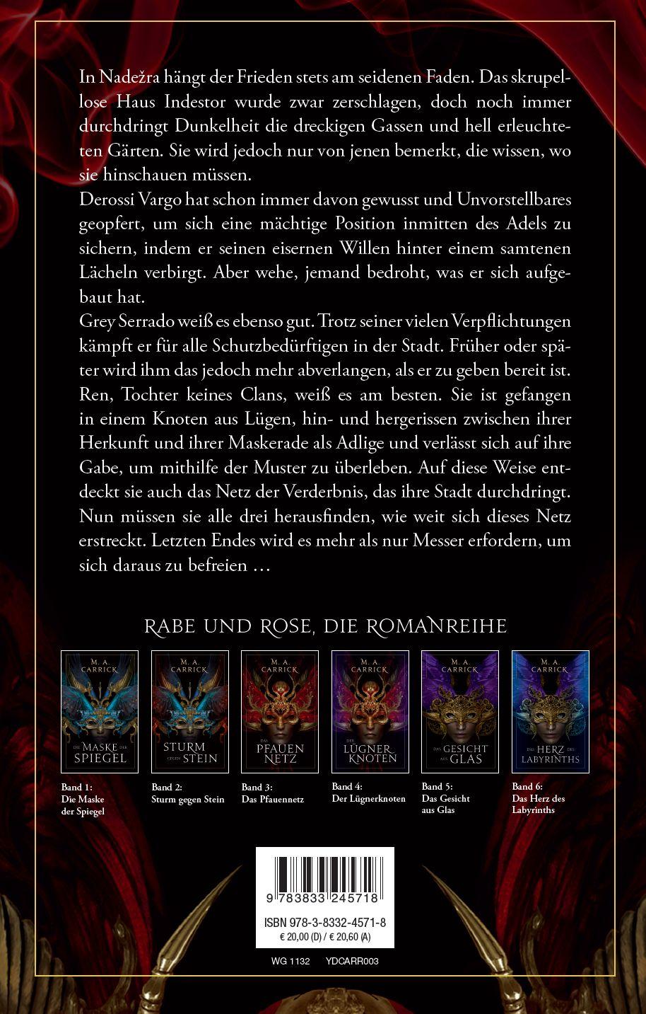 Rückseite: 9783833245718 | Das Pfauennetz | M. A. Carrick | Taschenbuch | 544 S. | Deutsch | 2024