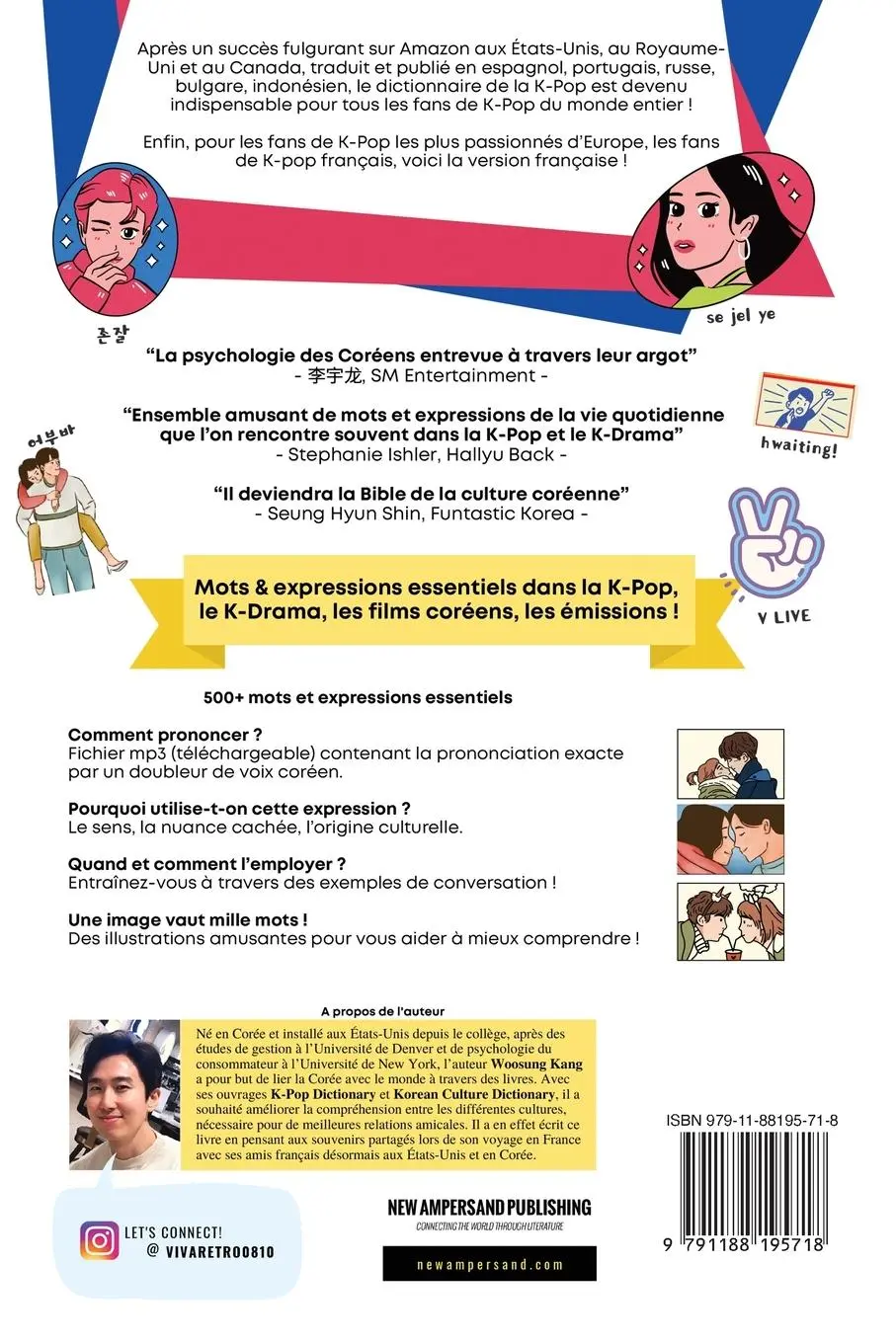 Rückseite: 9791188195718 | Dictionnaire de la K-Pop | Woosung Kang | Taschenbuch | Französisch