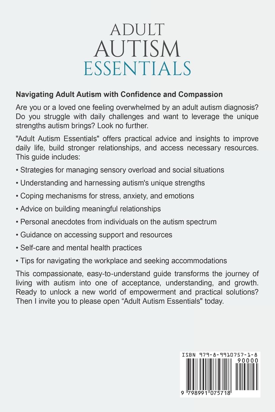 Rückseite: 9798991075718 | Adult Autism Essentials | Jason Jones | Taschenbuch | Englisch | 2024