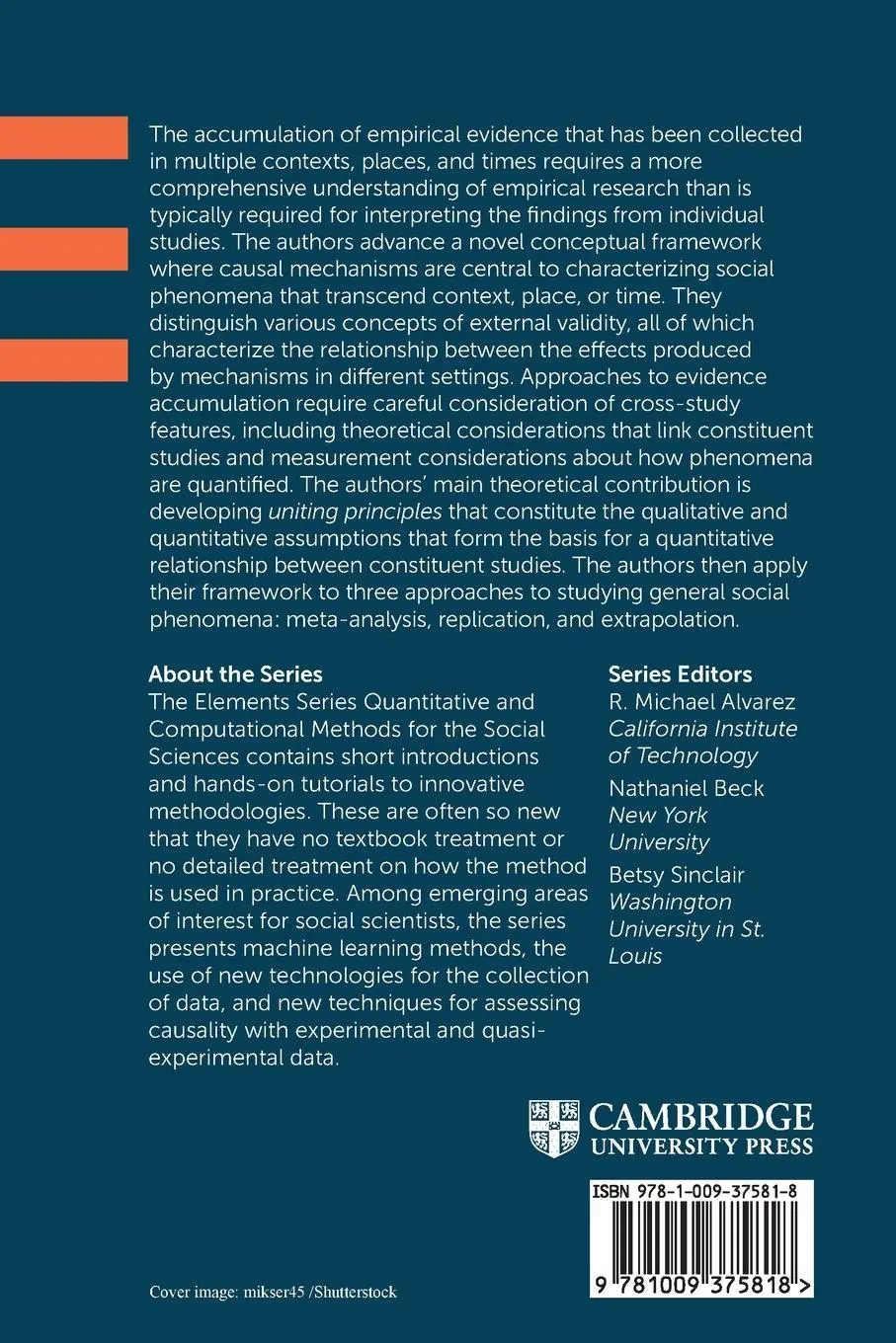 Rückseite: 9781009375818 | External Validity and Evidence Accumulation | Tara Slough (u. a.)