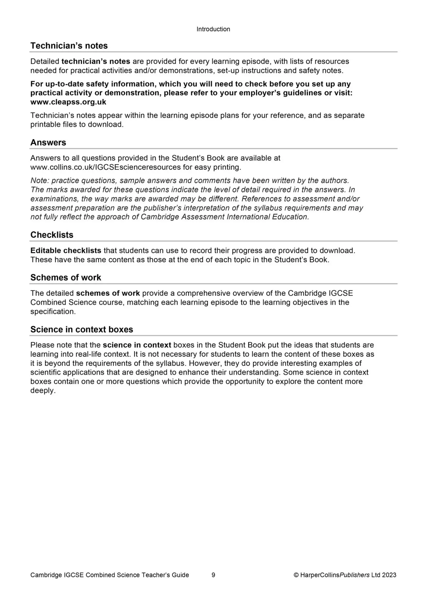 Bild: 9780008545918 | Cambridge Igcse(tm) Combined Science Teacher Guide | Malcolm Bradley