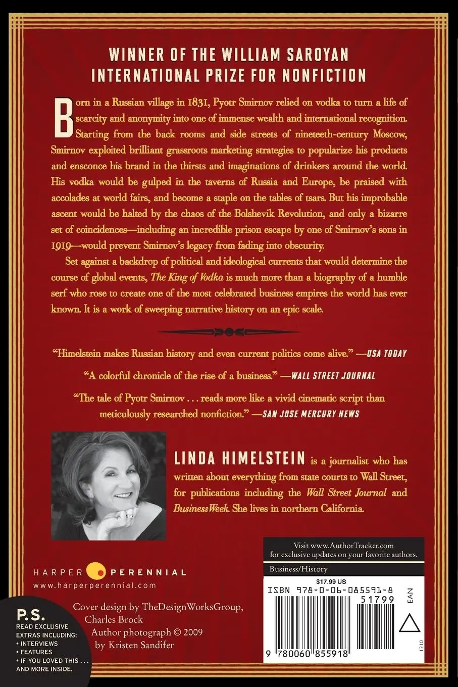 Rückseite: 9780060855918 | The King of Vodka | Linda Himelstein | Taschenbuch | Englisch | 2019