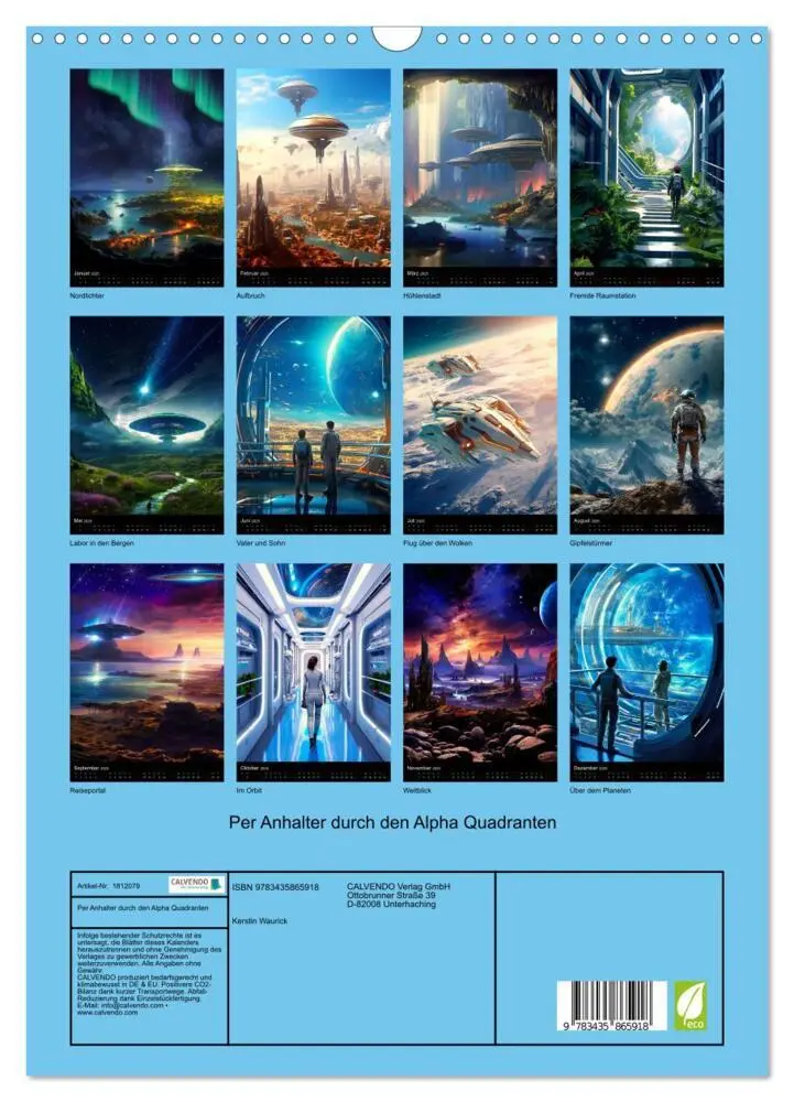 Bild: 9783435865918 | Per Anhalter durch den Alpha Quadranten (Wandkalender 2025 DIN A3...