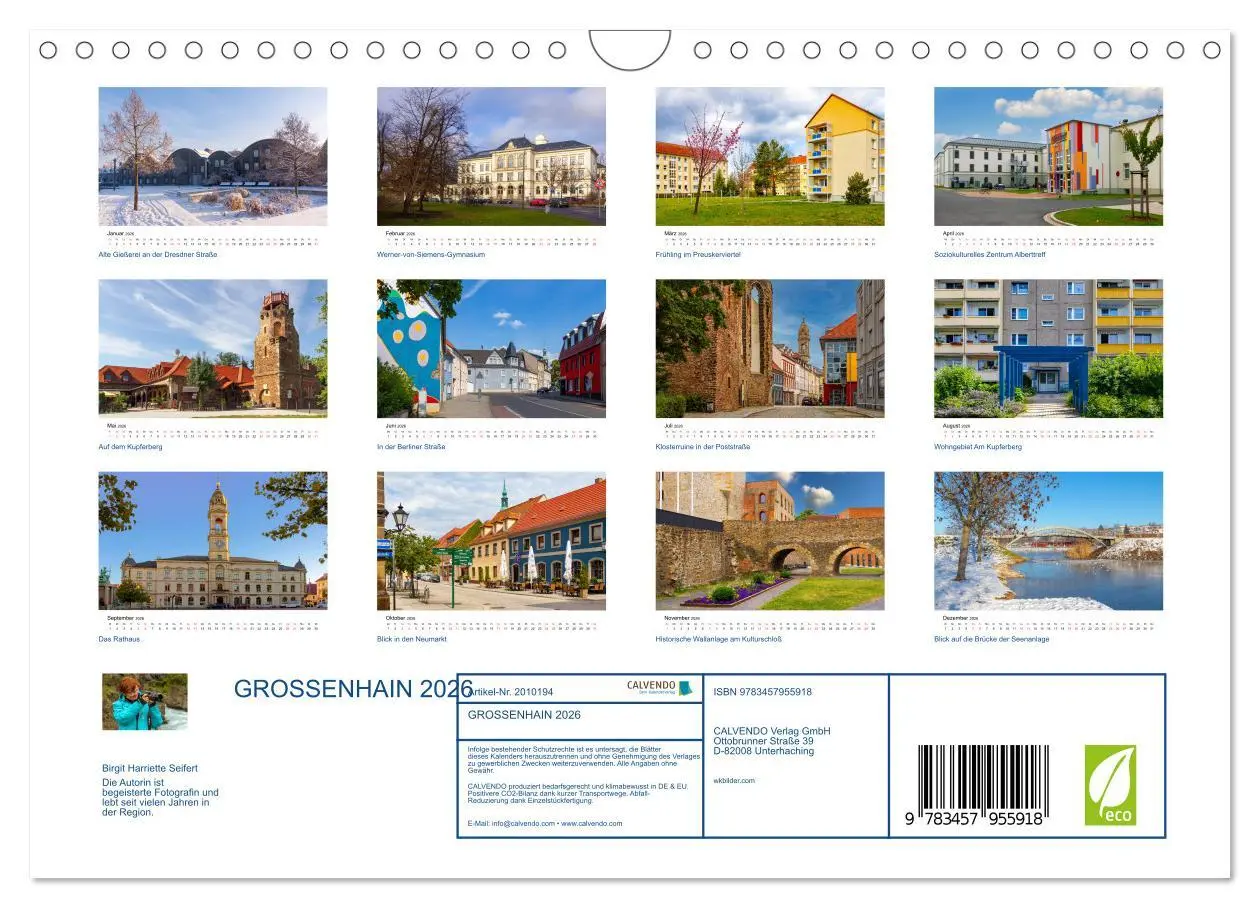 Bild: 9783457955918 | GROSSENHAIN 2026 (Wandkalender 2026 DIN A4 quer), CALVENDO...