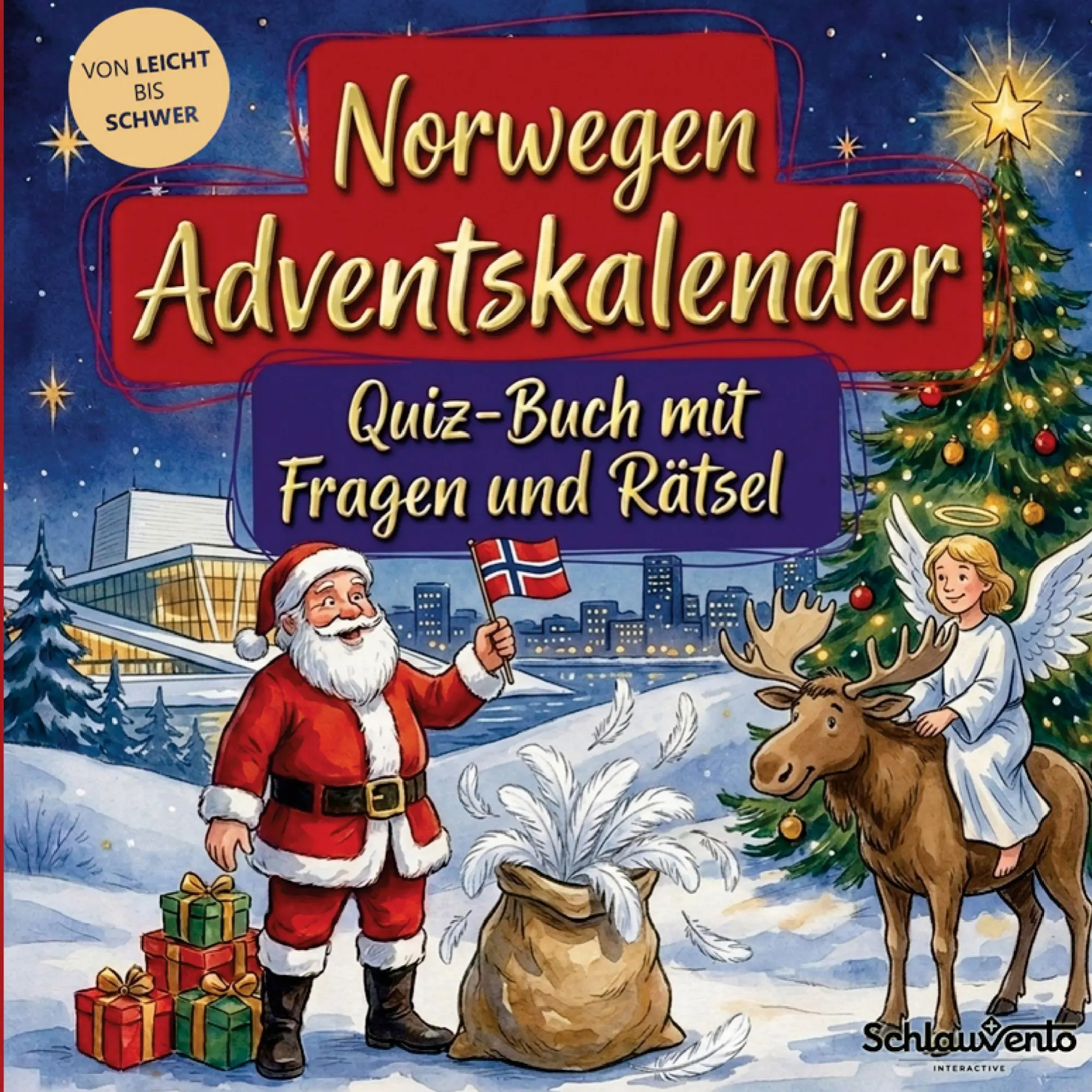 Cover: 9783693195918 | Norwegen-Adventskalender: Quiz-Buch mit Fragen und Rätsel | Buch