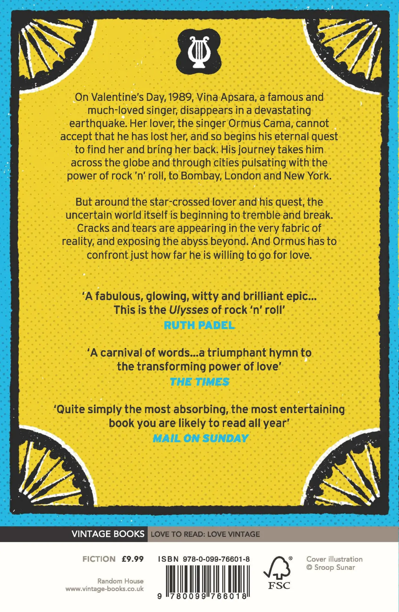 Rückseite: 9780099766018 | The Ground Beneath Her Feet | Salman Rushdie | Taschenbuch | 592 S.