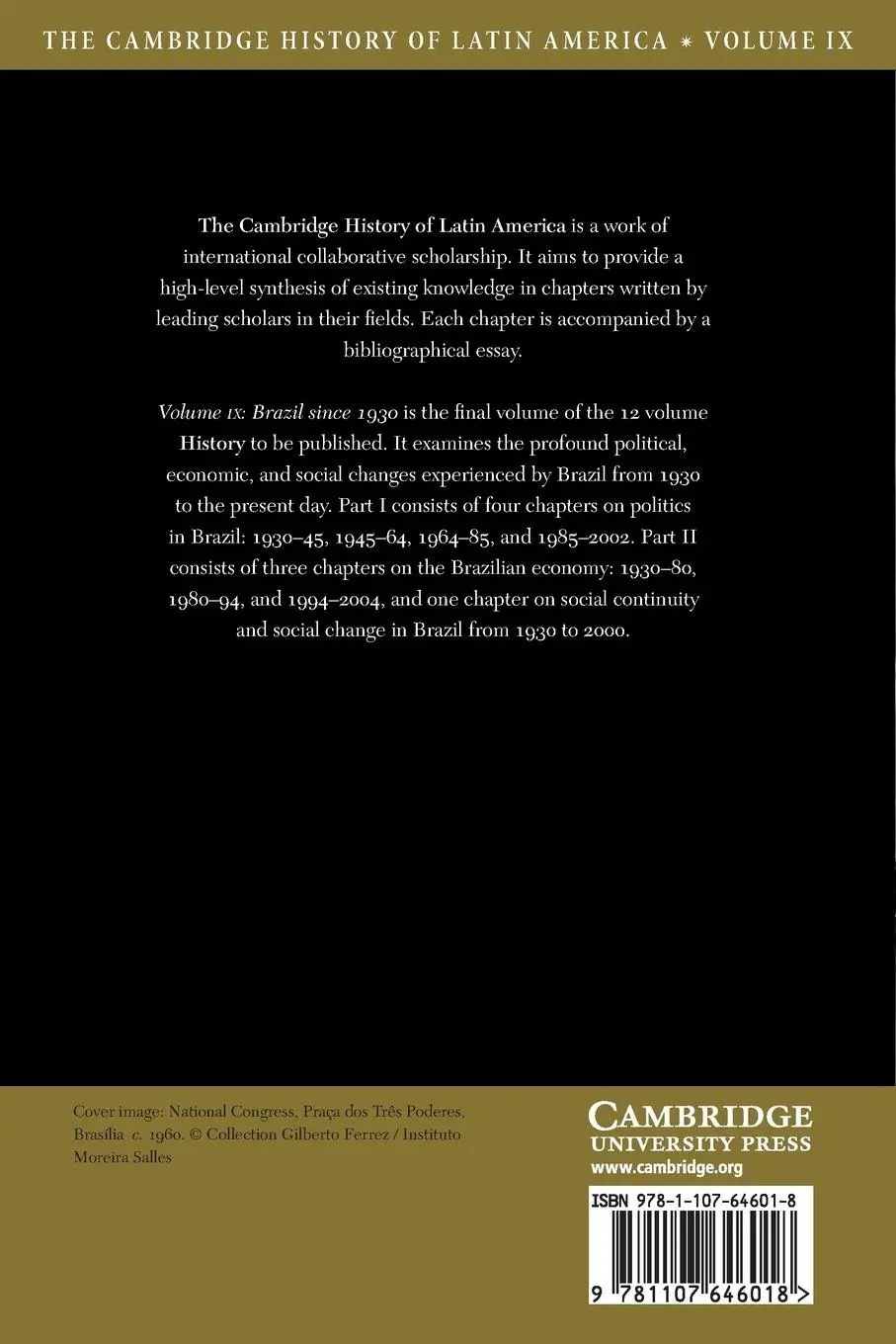 Rückseite: 9781107646018 | The Cambridge History of Latin America | Volume 9, Brazil Since 1930