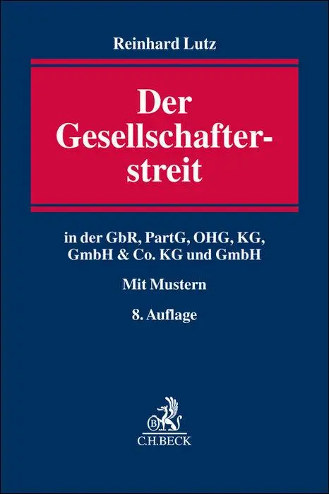 Cover: 9783406806018 | Der Gesellschafterstreit | Reinhard Lutz | Buch | XXX | Deutsch | 2024