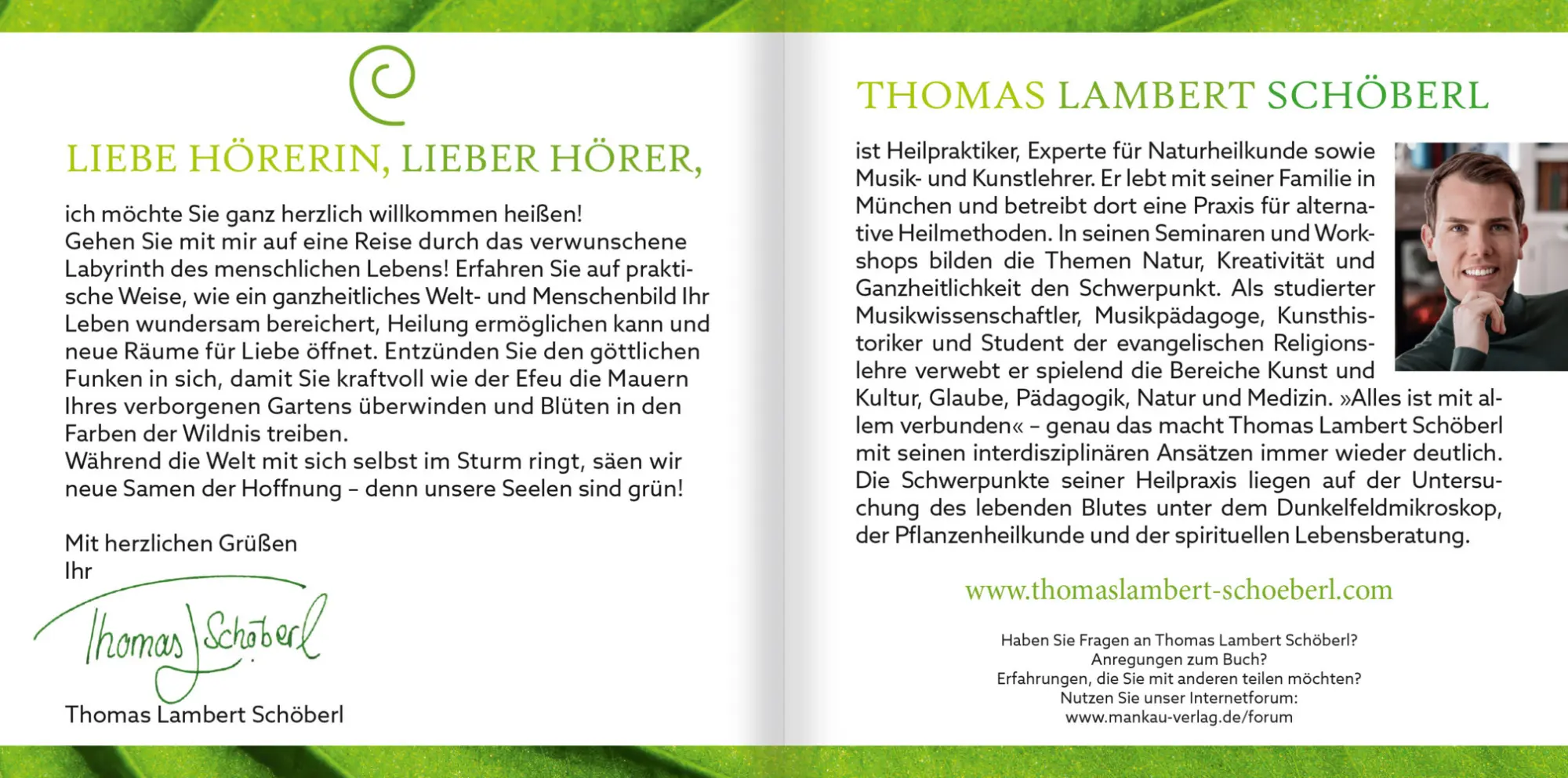 Bild: 9783863746018 | Grüne Seelen. Über die Weisheit der Natur, m. 1 Buch, 1 Audio-CD | CD