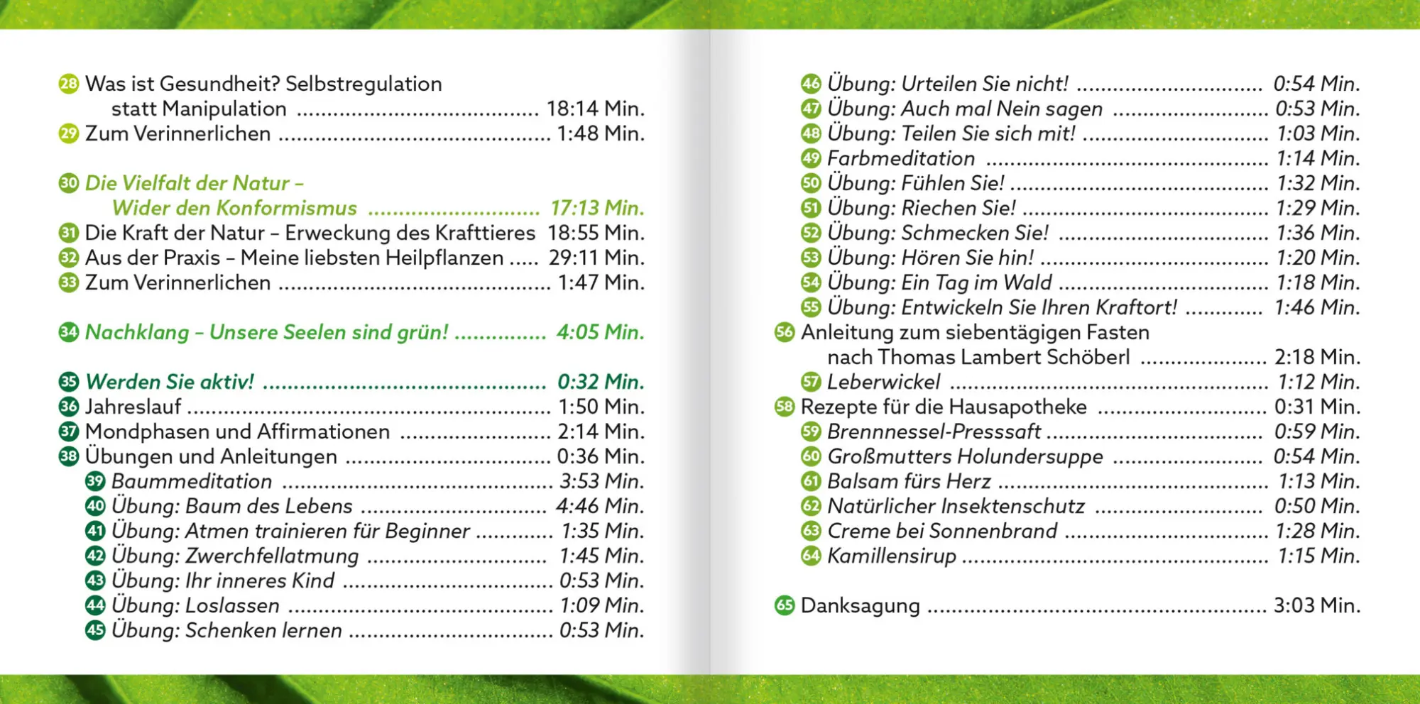 Bild: 9783863746018 | Grüne Seelen. Über die Weisheit der Natur, m. 1 Buch, 1 Audio-CD | CD