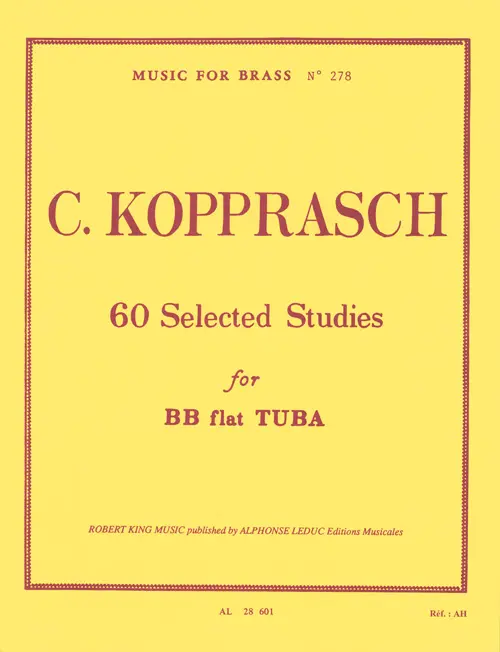 Cover: 9790046286018 | 60 Selected Studies | Kopprasch | Music for Brass (Robert King) | Buch