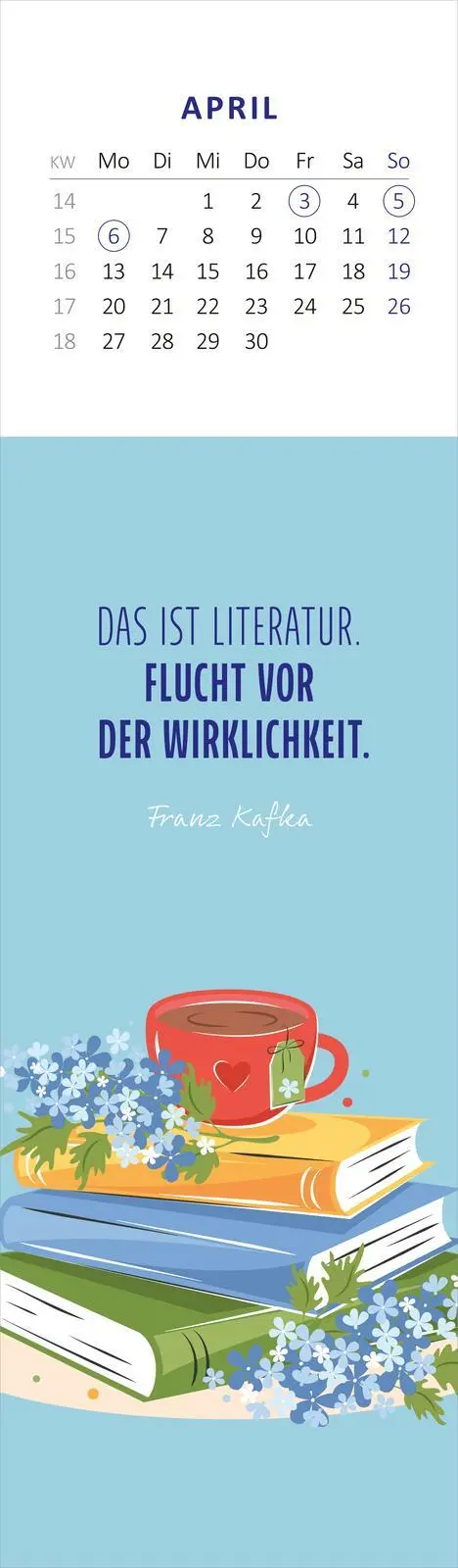 Bild: 4014489136118 | Lesezeichenkalender Vom Glück, zu lesen 2026 | Kalender | 26 S. | 2026