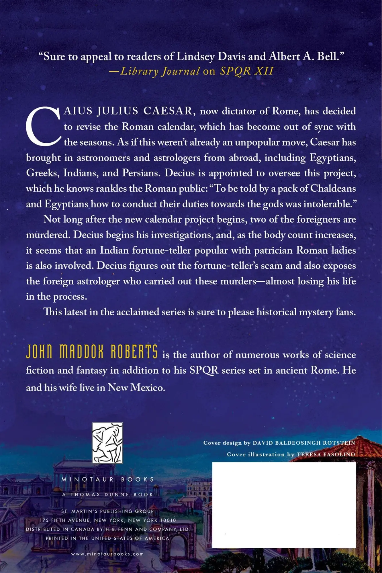 Rückseite: 9780312596118 | The Year of Confusion | John Maddox Roberts | Taschenbuch | Englisch