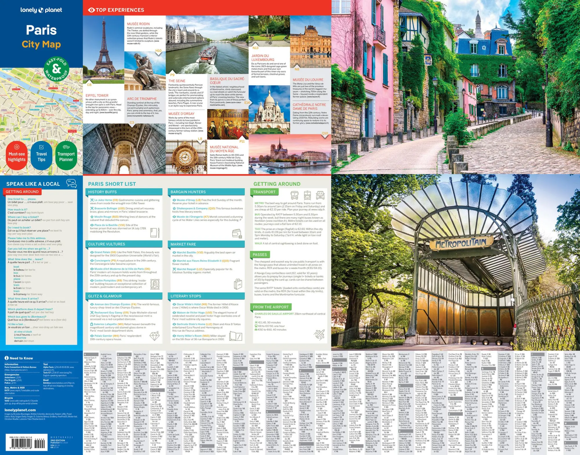 Bild: 9781787016118 | Lonely Planet Paris City Map | Lonely Planet | (Land-)Karte | Englisch