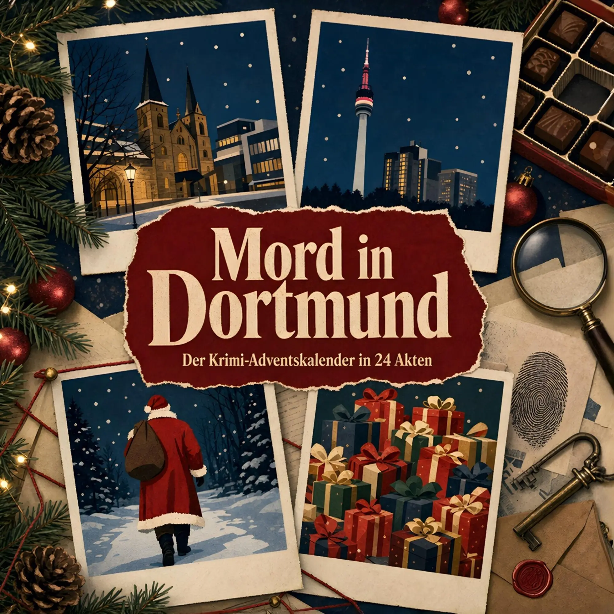 Cover: 9783696116118 | Mord in Dortmund | Der Krimi-Adventskalender in 24 Akten | Schröder