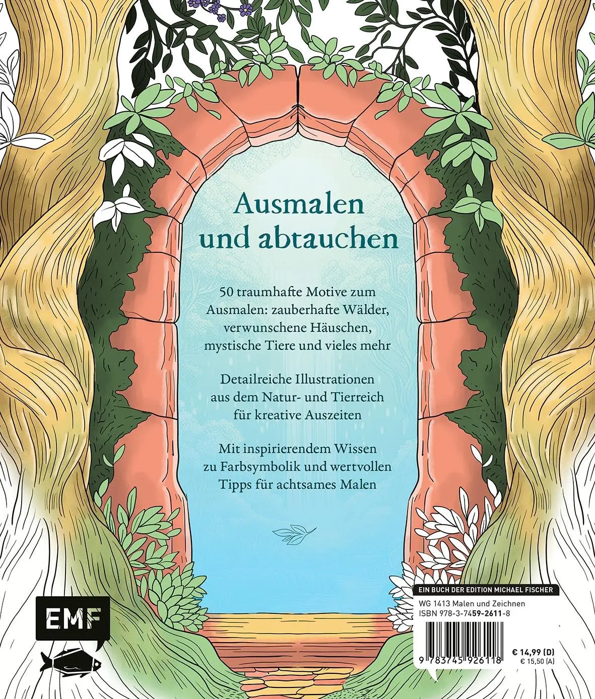 Rückseite: 9783745926118 | Zauberhafte Ausmalwelten | Manuela de Simone | Taschenbuch | 112 S.