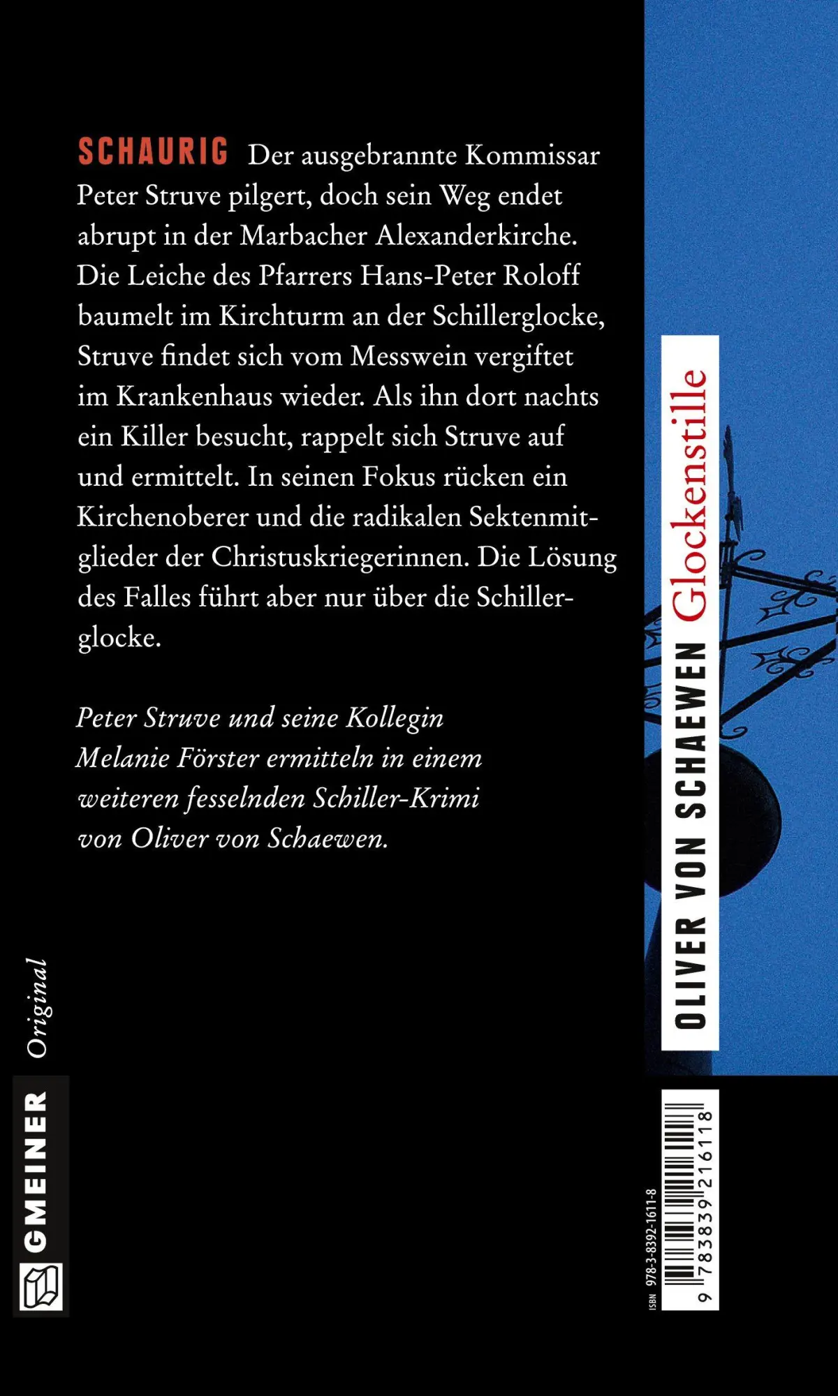 Rückseite: 9783839216118 | Glockenstille | Oliver von Schaewen | Taschenbuch | 320 S. | Deutsch