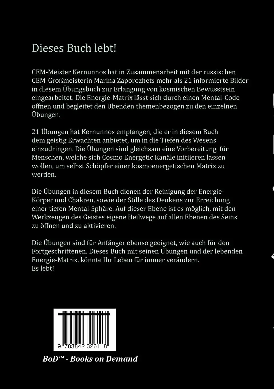 Rückseite: 9783842326118 | Cosmo Energetic | 21 CEM-Mental Übungen | Hendrik Hannes | Taschenbuch