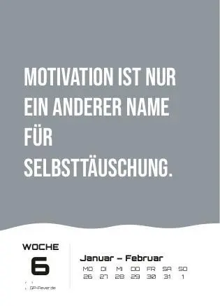 Bild: 9783986736118 | DEMOTIVATION 2026 - dein demotivierender Begleiter - Wochenkalender...