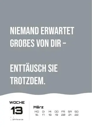 Bild: 9783986736118 | DEMOTIVATION 2026 - dein demotivierender Begleiter - Wochenkalender...
