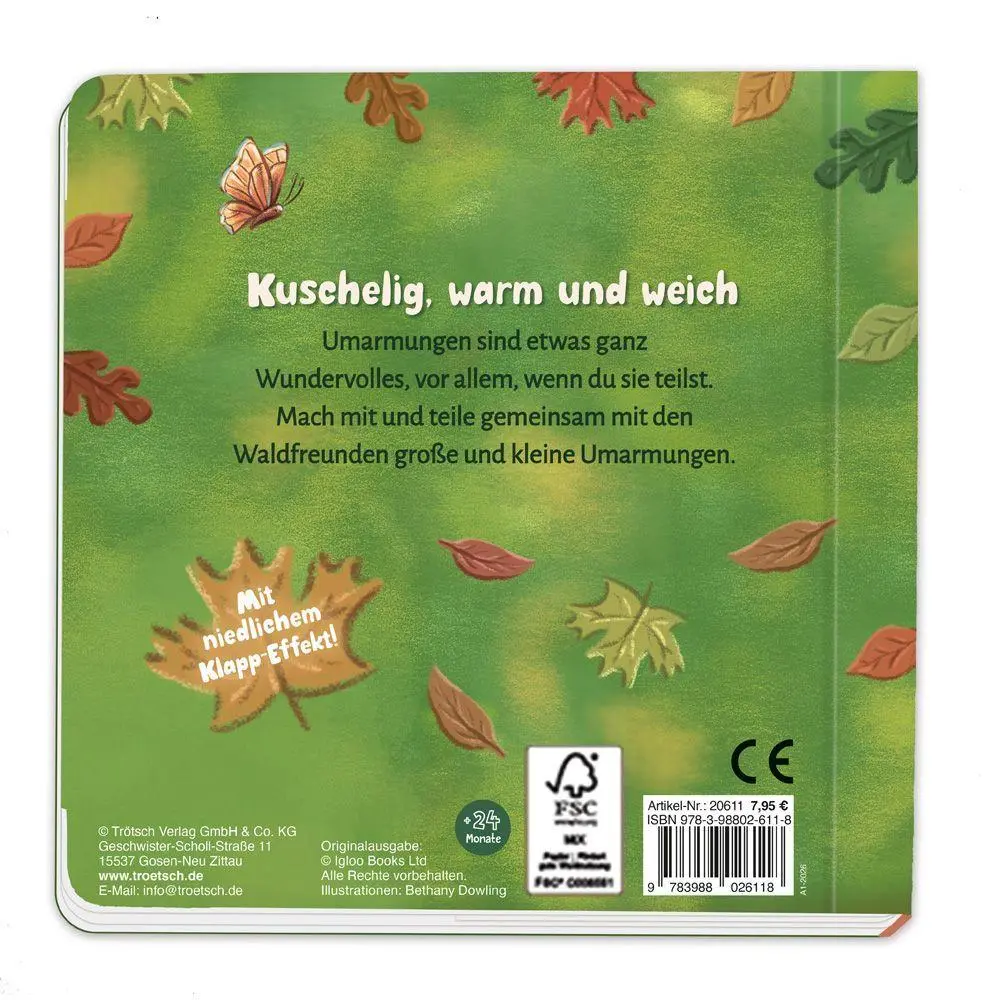 Bild: 9783988026118 | TRÖTSCH - Klappenbuch Umarmung für dich Waldtiere Ab 2 Jahren | KG