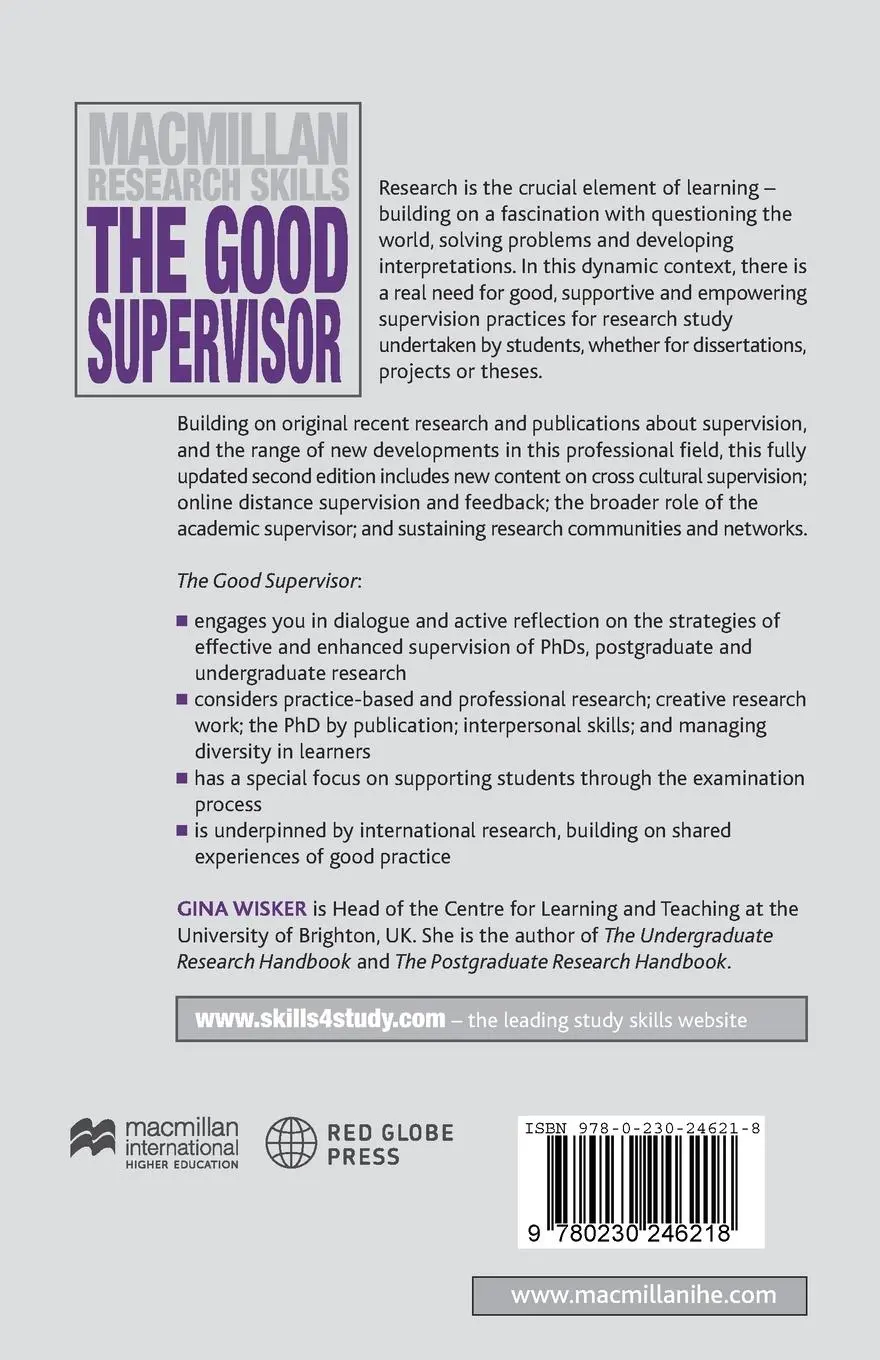 Rückseite: 9780230246218 | The Good Supervisor | Gina Wisker | Taschenbuch | 576 S. | Englisch